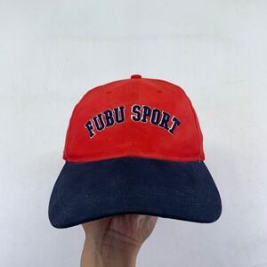 Vintage FUBU Sport Baseball Cap Hat Red Blue Youth‎ Size Adjustable